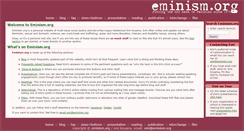 Desktop Screenshot of eminism.org
